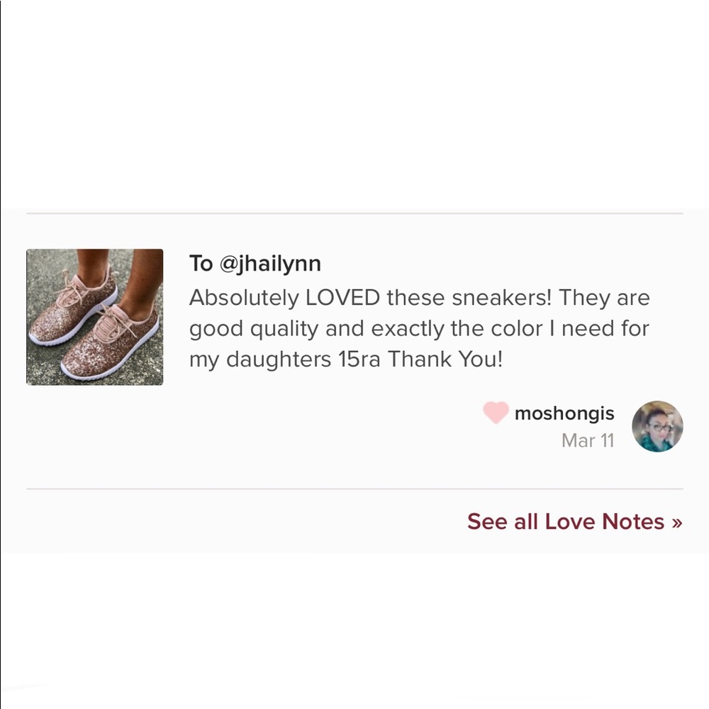 HP 💫Rose Gold Glitter/Sparkle sneaker FIRM - Picture 2 of 5